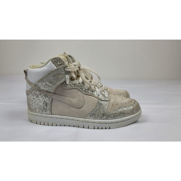 Nike SB Dunk High Premium Silver Suede Women's Size 7 RARE - Picture 4 of 7